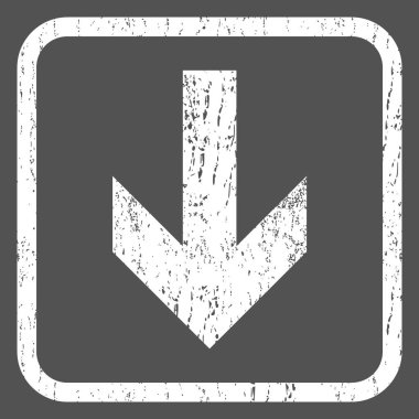 Simge lastik damgası aşağı ok