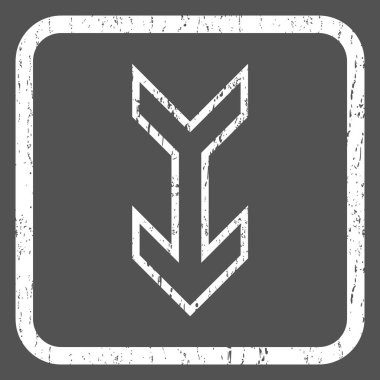 Simge lastik damgası aşağı ok