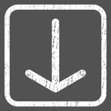 Simge lastik damgası aşağı ok