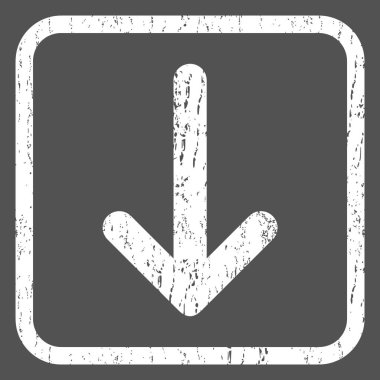 Simge lastik damgası aşağı ok