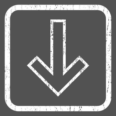 Simge lastik damgası aşağı ok