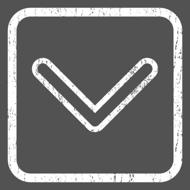 Simge lastik damgası aşağı ok ucu