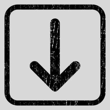 Simge lastik damgası aşağı ok