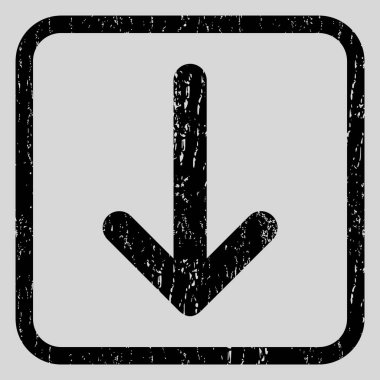 Simge lastik damgası aşağı ok