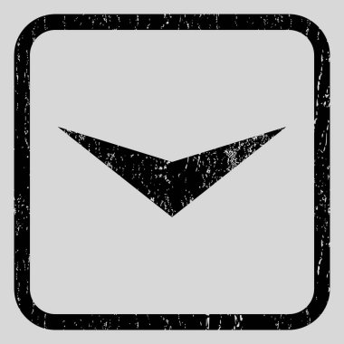 Simge lastik damgası aşağı ok ucu