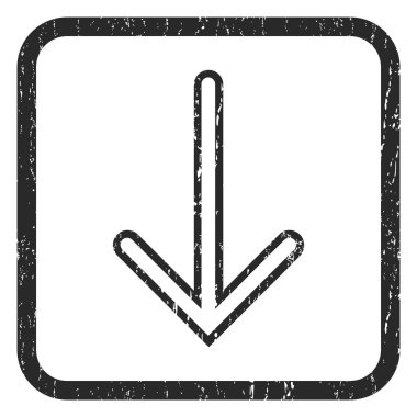 Simge lastik damgası aşağı ok