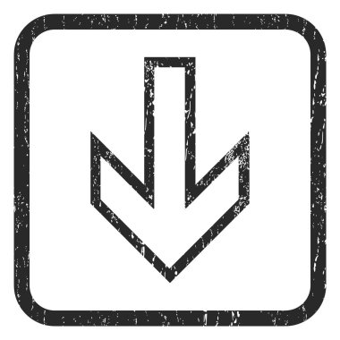 Simge lastik damgası aşağı ok