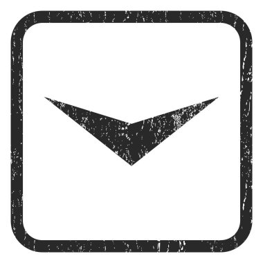 Simge lastik damgası aşağı ok ucu