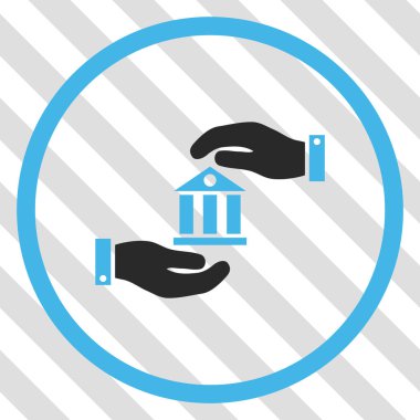 Banka hizmet vektör simgesi