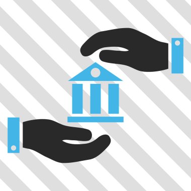 Banka hizmet vektör simgesi