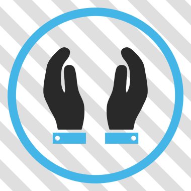 Bakım el vektör simgesi