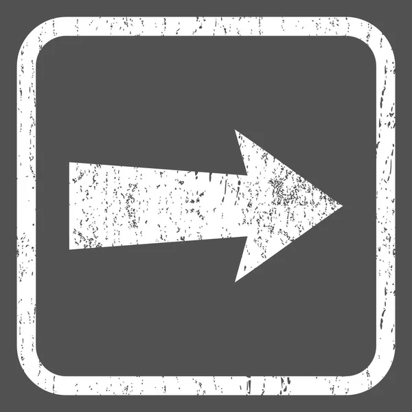 Pijl rechts pictogram Rubberstempel — Stockvector