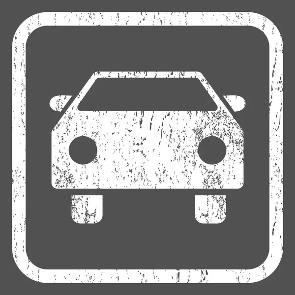 Icono de coche sello de goma — Vector de stock