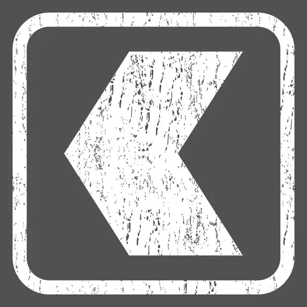 Richtung links Symbol Gummistempel — Stockvektor