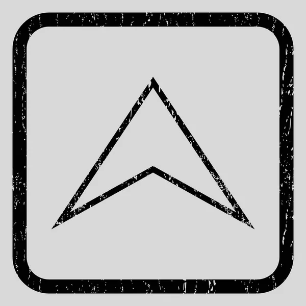 Arrowhead Up Icon Sello de goma — Archivo Imágenes Vectoriales