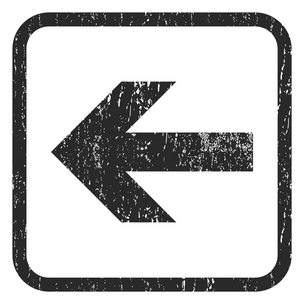 Šipka vlevo ikonu razítko — Stockový vektor