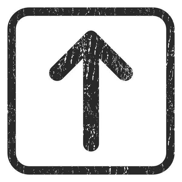 Pijl-omhoog of pictogram Rubber stempel — Stockvector