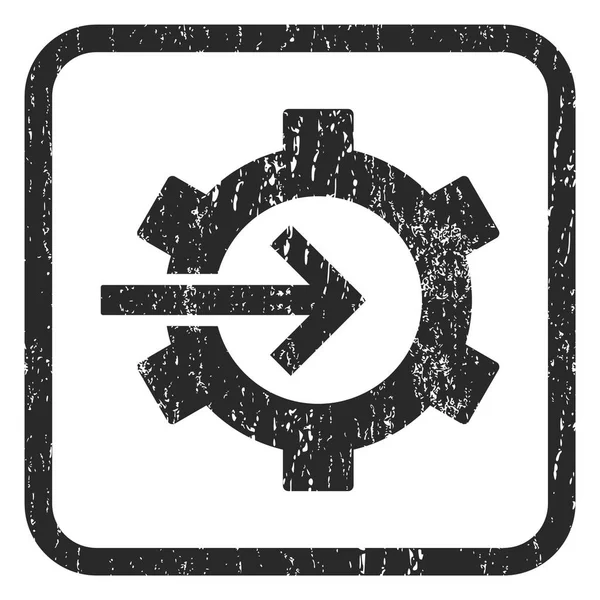 COG integrace ikona razítko — Stockový vektor
