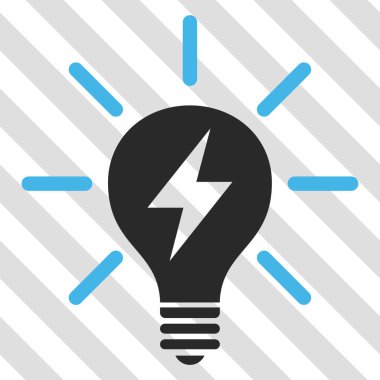 Elektrik ışık ampul vektör simgesi