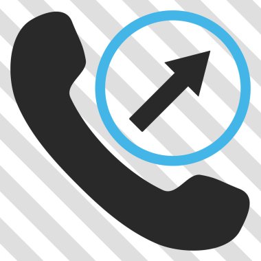 Giden arama vektör simgesi