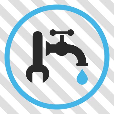 Sıhhi tesisat vektör simgesi