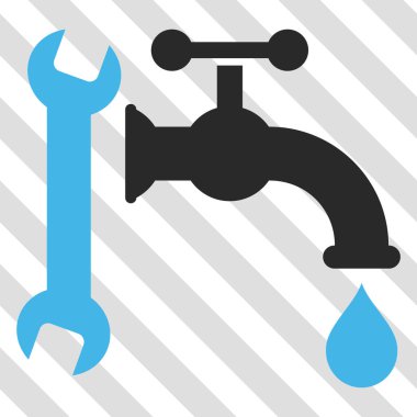 Sıhhi tesisat vektör simgesi