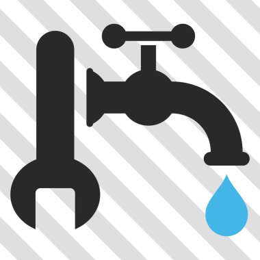 Sıhhi tesisat vektör simgesi