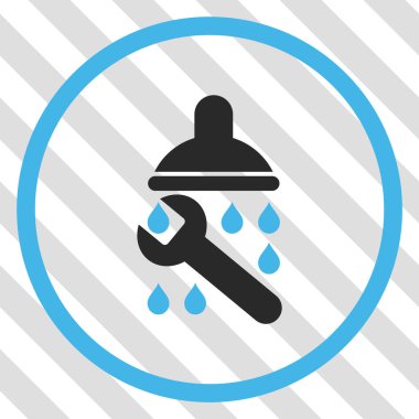 Duş sıhhi tesisat vektör simgesi