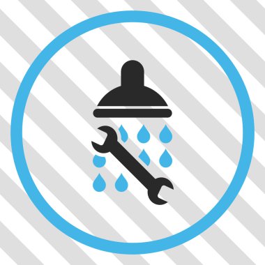 Duş sıhhi tesisat vektör simgesi