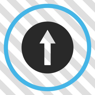 Yukarı yönlü ok vektör simgesi