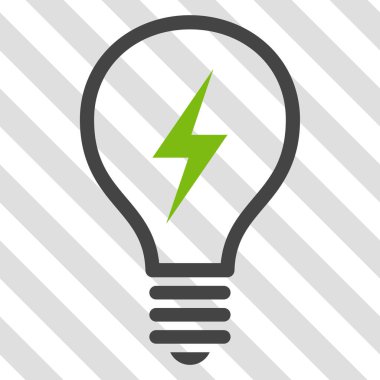 Elektrikli ampul vektör simgesi