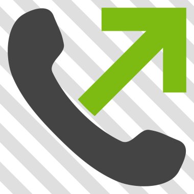 Giden arama vektör simgesi