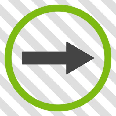 Sağ ok vektör simgesi yuvarlak