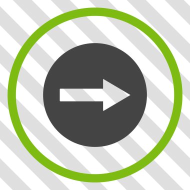 Sağ ok vektör simgesi yuvarlak