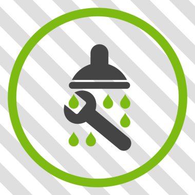 Duş sıhhi tesisat vektör simgesi