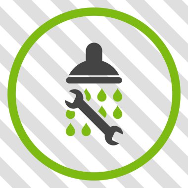 Duş sıhhi tesisat vektör simgesi