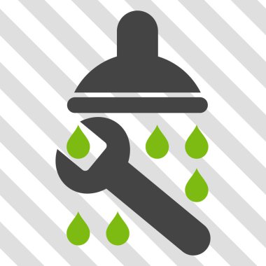 Duş sıhhi tesisat vektör simgesi