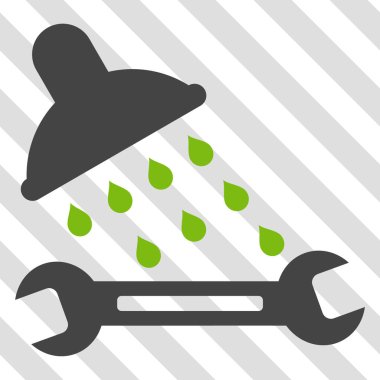 Duş sıhhi tesisat vektör simgesi