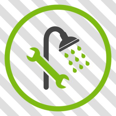 Duş sıhhi tesisat vektör simgesi