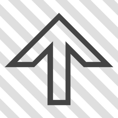 Yukarı Oklu Vektör Simgesi