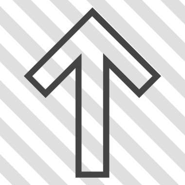 Yukarı Oklu Vektör Simgesi