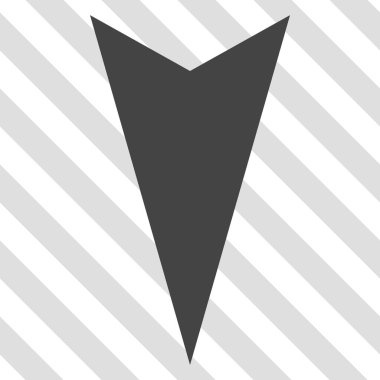 Vektör simgesi aşağı ok ucu