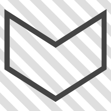 Vektör simgesi aşağı ok ucu