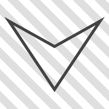 Vektör simgesi aşağı ok ucu