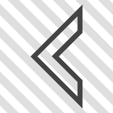 Ok ucu sol vektör simgesi