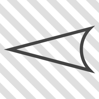 Ok ucu sol vektör simgesi