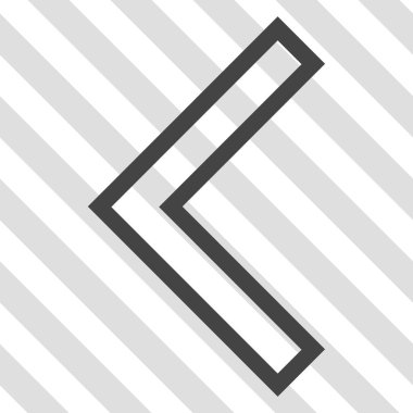 Ok ucu sol vektör simgesi