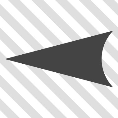 Ok ucu sol vektör simgesi