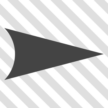 Ok ucu doğru vektör simgesi