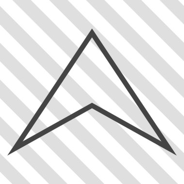 Vektör simge yukarı ok ucu